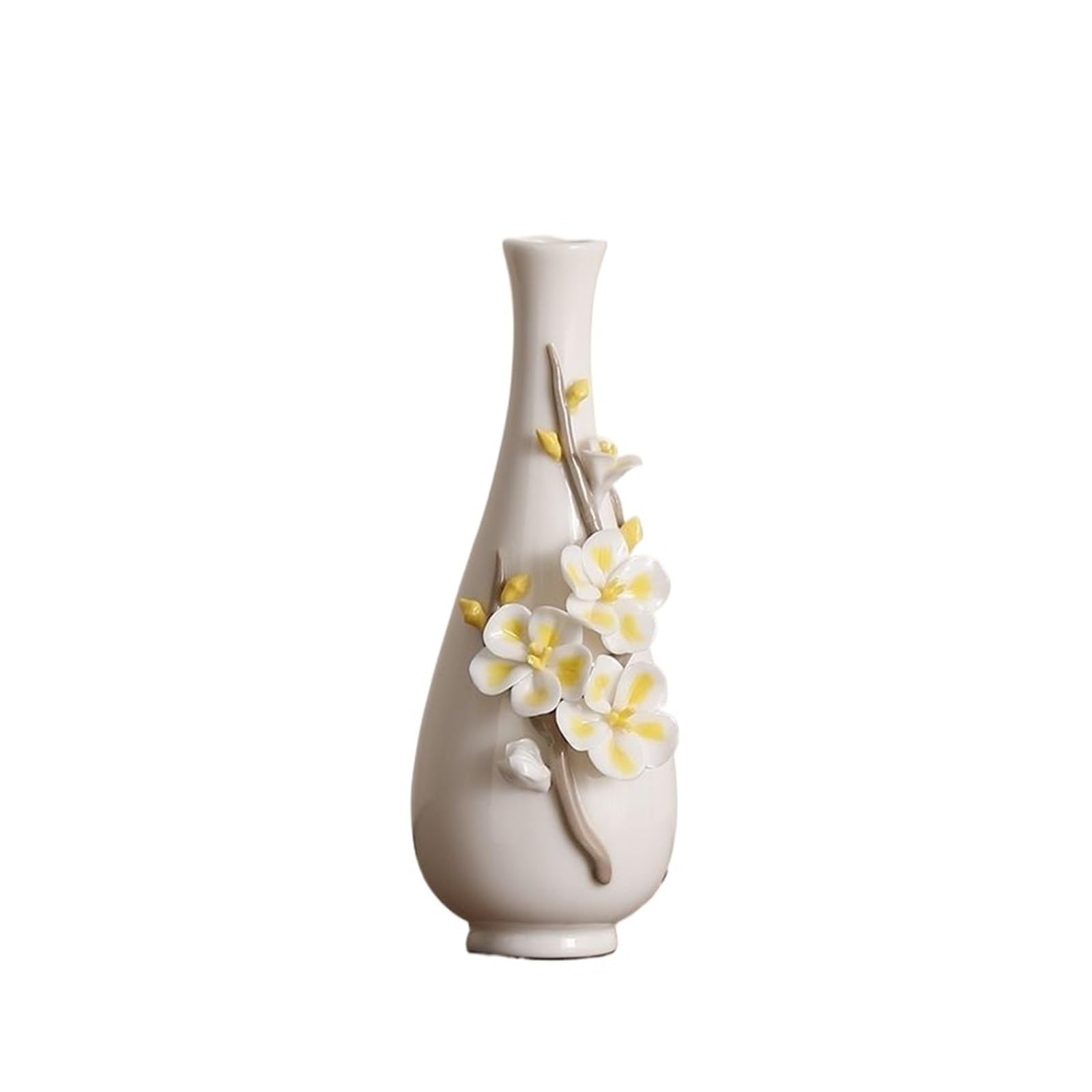 Mini Vase Creative 3D Three-dimensional Relief Floral Vase Handicraft Ornaments Home Hydroponic Decoration Modern(Coloe-04)