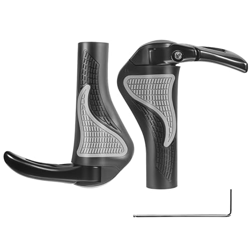 image for PRUNUS Bike Grips Rubber Ergonomic Antislip Handlebar Grips for MTB Bi