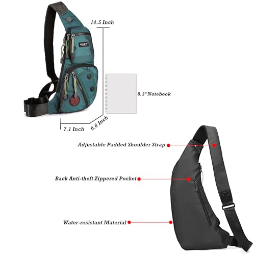 Image of NICGID Sling Bag Chest Shoulder Backpack Crossbody Daypack for Men Women