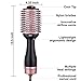 Hair Dryer Brush, Cozyage 4 in 1 Hair Straightener Hair Dryer Iron Curler for Hair with New Version ALCI Safety Plug, Hair Volumizer with Ionic Technology for Shiny Hair (Pink)