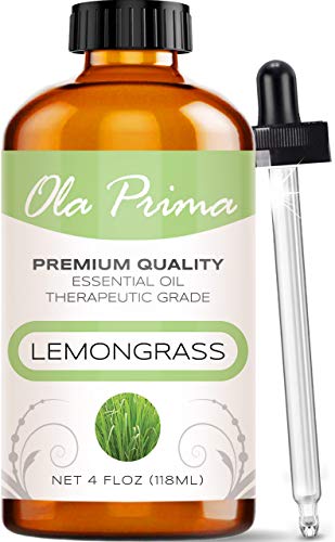 4oz - Premium Quality Lemongrass Essential Oil (4 Ounce Bottle) Therapeutic Grade Lemongrass Oil