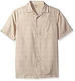 Haggar Men's Big-Tall Short Sleeve Textured Microfiber Woven Shirt