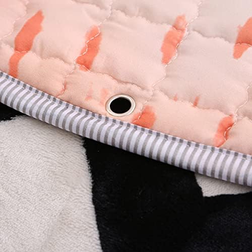VOSAREA Nursery Round Area Rug Toy Storage Mat Bag Children Floor Play Mat Baby Toddler Round Carpet Crawling Mat (Bear)
