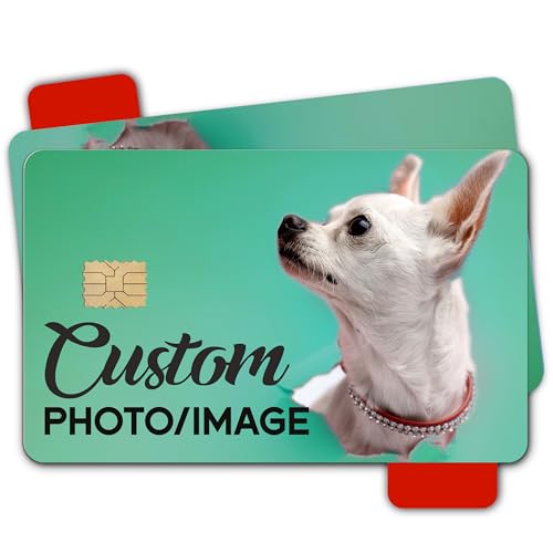 Personalized Credit Card Skin Sticker - Custom Debit Card Cover - Vinyl Card Covers for Debit Cards - Removable Debit Card Sticker - Slim, Waterproof Bank Card Skin Decal