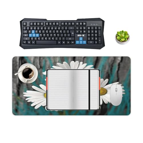 Daisy Flowers Desk Pad Grande con Base Antideslizante miniatura 4