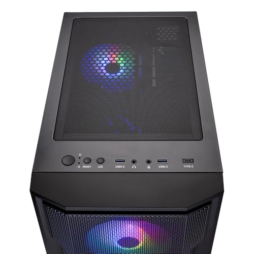 Image of Skytech Gaming Shadow Gaming PC, AMD Ryzen 7 7800X3D 4.2GHz, NVIDIA RTX 5060 Ti 16GB VRAM, 1TB Gen4 NVMe SSD, 16GB DDR5 RAM 6000, 650W Gold PSU, 360 ARGB AIO, WI-FI 5, Windows 11, Desktop