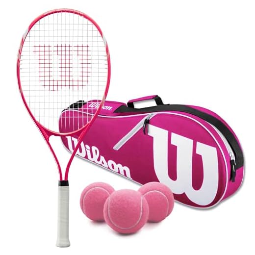 Wilson Serena Pro Lite Tennis Racquet Bundled with an Advantage II Tennis Bag (Pink/White) and 1 Can of Pink Tennis Balls (3 Balls)