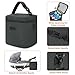 Mancro Breastmilk Cooler Bag with Ice Pack, Insulated Bottle Bag for 6 Baby Bottles (Up to 9 Ounce) with Shoulder Strap for Nursing Moms on The Go or Daycare, Dark Grey