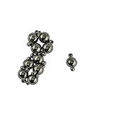 Farbe: Hämatit Jet Schwarz IPOTCH 10 Sets Rundhaken Schwarz Hämatit Jet Schmuck Finden - Schwarz - 8mm