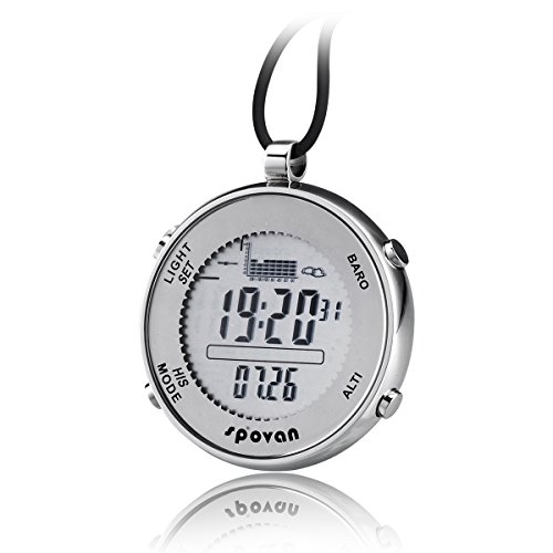 Reloj de bolsillo digital Spovan con barómetro que evita sorpresas climáticas en pesca 2