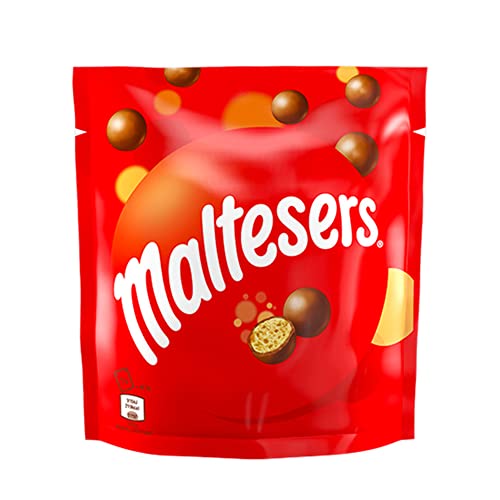 Maltesers Schokokugeln mit luftigem Knusperkern, Schokolade Snack, 1 Packung (1 x 175g)