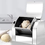 LHQYA Hochleistungs-Spiralknetmaschine, Gewerbe-Teigmischer, Knetkapazität: 1–3 Kg, Produktionsleistung: 30 Kg/h, Minutentimer: 0–30 Min., Für Dampfbrötchen, Brot Und Teigtaschen