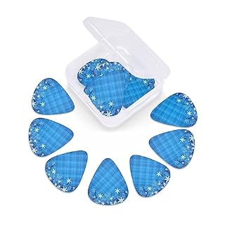 Lot de 12 médiators tendance et durables à rayures dans une boîte pour ukulélé guitare électrique basse - Les Beatles, Paul McCartney, John Lennon, RIngo Starr, George Harrison Lot de 12 médiators tendance et durables à rayures dans une boîte pour ukulélé guitare électrique basse – Image 6