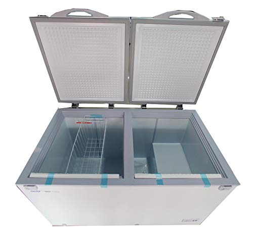 Image of Voltas 400 Litre Combo Freezer CB FC HT 400 SD PCM (Freezer + Cooler) Double Door Hard Top