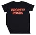 Funny Virginity Rocks Gear - Shirts, Stickers, Leggings, and More Garçon Filles Unisexe Noir T-Shirt Manches Cortes Kids Black T-Shirt