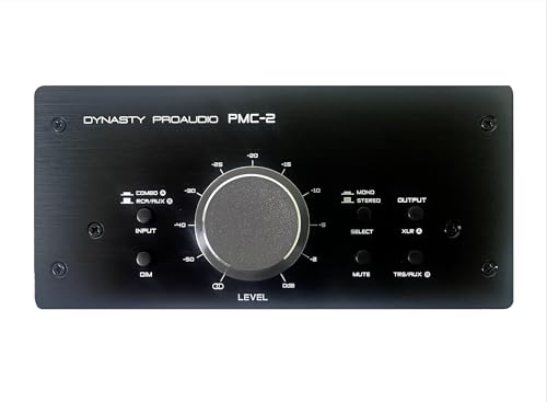 Image of DYNASTY PROAUDIO PMC-2 Premium Passive 2 x 2 Studio Monitor Volume Controller- Black