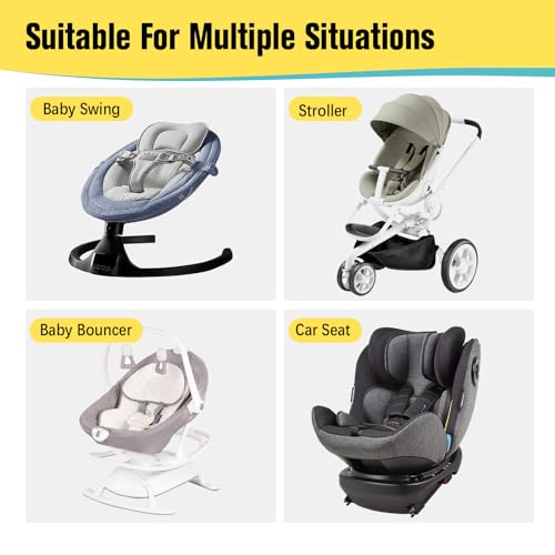 Image of KAKIBLIN Baby Travel Pillow, Upgraded Baby Neck Pillows for Car Seat, Infant Neck Support Pillow for Head and Neck,Newborn Head Support for Car Seat,Pushchair