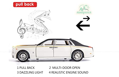 Image of 1 /24 Diecast Car Model Rolls-Royce (RYL-PNTM-,White)