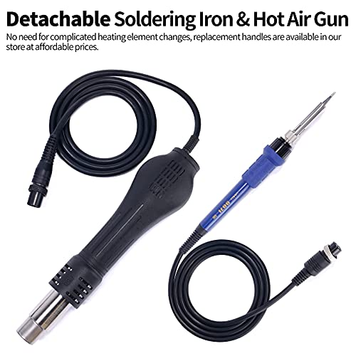Yihua 4W-8494-W0JP 862Bd+ Smd Esd Safe 2 In 1 Soldering Iron Hot Air Rework Station °F /°C thumb #6