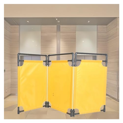 Barrière de circulation rétractable jaune 175 cm pour sécurité piétonne - 2