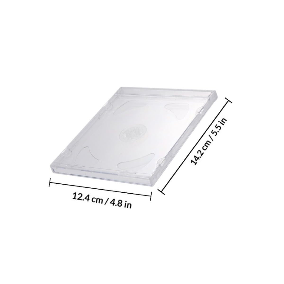 Cabilock 25stücke Transparente Cd-hüllen Als DVD-verpackung Schlankes Design Für Medien-aufbewahrung Für Zuhause Und Unterwegs Transparent
