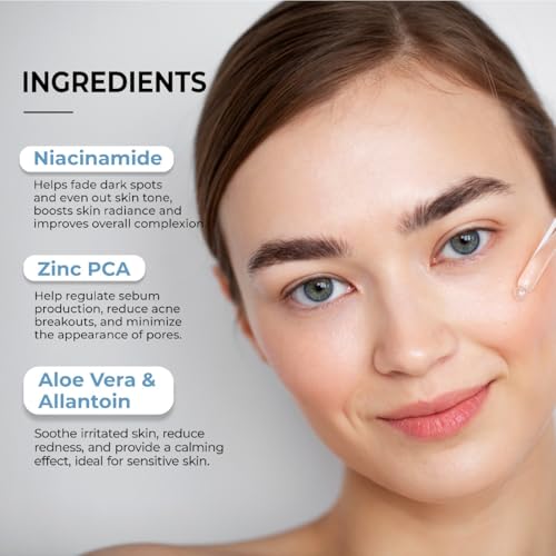 Image of Skin Boost Face Serum for Women (30Ml) | 10% Niacinamide, Zinc 1% | Blemish Formula Serum for All Skin Type | 100% Vegan Paraben Free | Free from Silicone and Sulphate