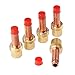 Mtsooning 5PCS 45V26 2.4mm(3/32inchs) Gas Lens Collet Body Copper Consumables KIT for TIG Welding Torch 17,18 and 26 Series