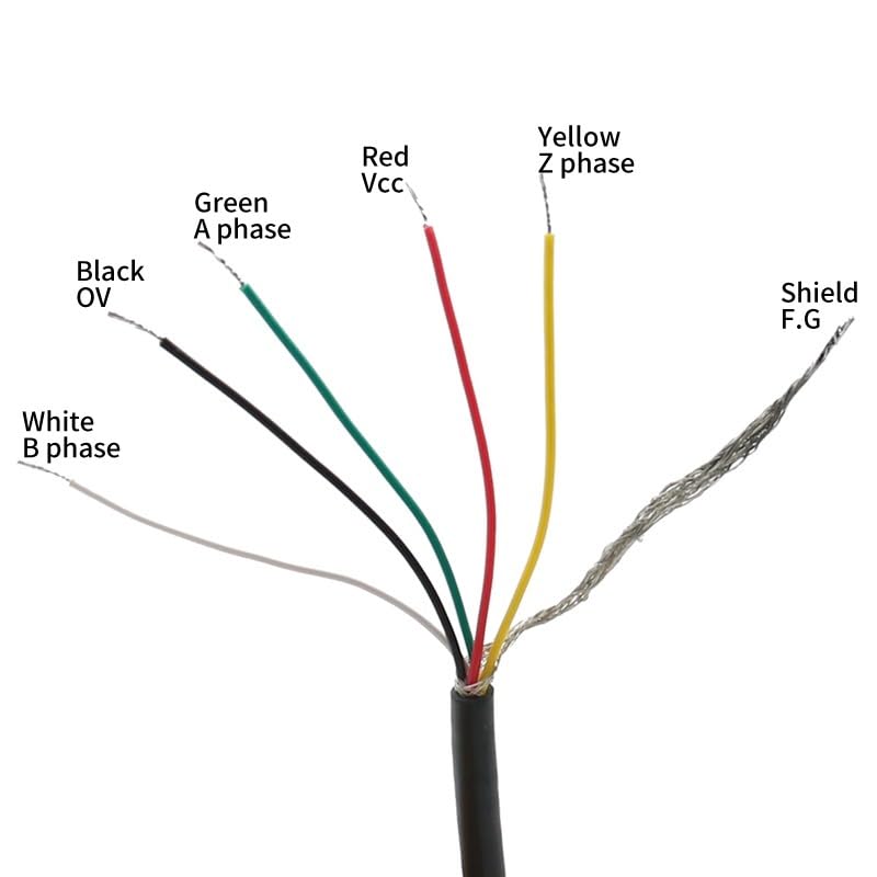Codeur rotatif optique E6B2-CWZ5B 5-24V pour mesure de position - 6