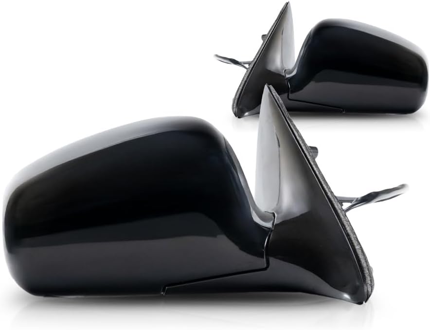 For Lincoln Town Car 2004 05 06 07 2008 Door Mirror Driver and Passenger Side | Pair | Power | Heated | Paint To Match | Replacement For 4W1Z 17683 AAB, 4W1Z 17682 AAB | FO1320328, FO1321328