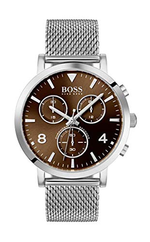 Preisvergleich Produktbild Hugo Boss Herren Chronograph Quarz Uhr mit Edelstahl Armband 1513694