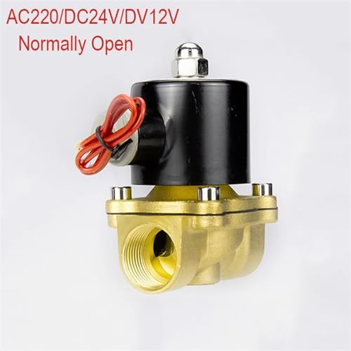 Électrovanne 220V normalement ouverte DN50 à haute capacité pour air et eau - 3