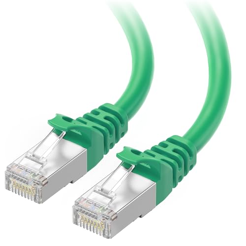 Image of Cable Matters 10Gbps Snagless Long Shielded Cat 6A Ethernet Cable - 150ft, Cat 6A Cable, Cat6A Cord, Ethernet Cord, Green