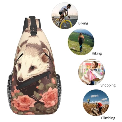 Mochila tipo bandolera negra para uso urbano miniatura 5