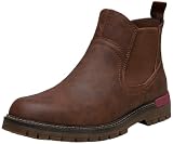 Jousen Men's Chelsea Boots Casual Slip On Ankle Boots 8119A brown 10