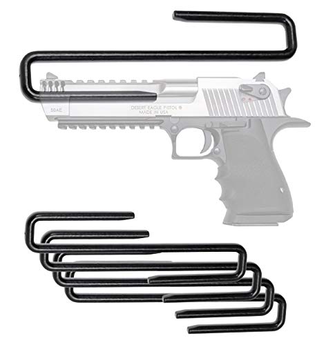 Snapsafe Handgun Hangers .440 Caliber, 75874, 4Pk - Maximize Gun Safe Space With Easy Access Under Shelf Storage Gun Hangers - Pvc Coated Steel Wire Pistol Holder Protect & Store 44 Caliber & Larger #TOP17