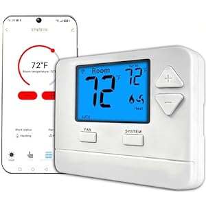 WiFi Thermostats for Home Smart Thermostat Single-Stage...