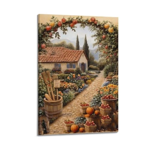 Decoración para sala y dormitorio con los murales sobre lienzo artísticos de Country Garden