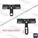 HONGK- US Smoked Tri-Bar Wide Fender LED Tail Light Bracket Compatible with H-D FXST FXSTB [B0734DH4RK]