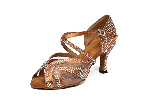 Chaussures de danse en satin pour femme et sandales de mariée élégantes à talon