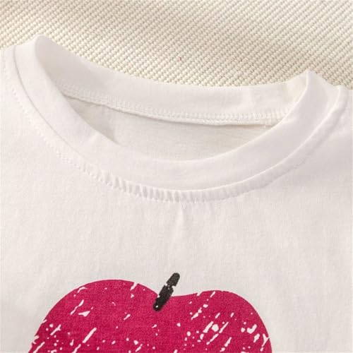 BILIKEYU Girls Summer Outfits Cute Graphic Short Sleeve Crewneck T Shirts and Plaid Elastic Waist Shorts 2pcs4