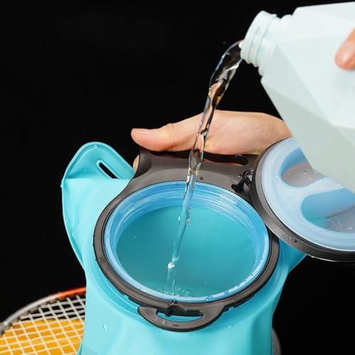 Bolsa de hidratación para senderismo y ciclismo, capacidad de 2 litros con boquilla impermeable y sistema de tuberías fiable para uso en exteriores