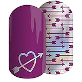 CUPID'S ARROW Jamberry Lacquer Strips - Quick & Easy Nail Decal Design - Fun & Trendy Nail Art...