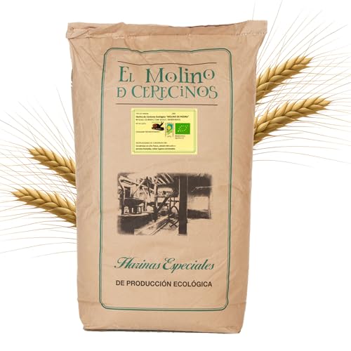 Harina de Centeno Ecológica Blanca | Molida en Piedra | Harina de Centeno | Ideal Para Recetas Tradicionales, Panadería | Favorece La Digestión | Para Uso Profesional | De 25kg
