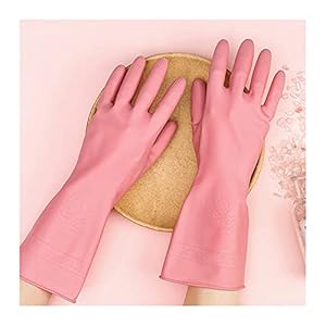 1pair schoonmaakhandschoenen keuken waterdicht afwashandschoen Duurzaam rubberen schotel wassen voor huishoudelijke…