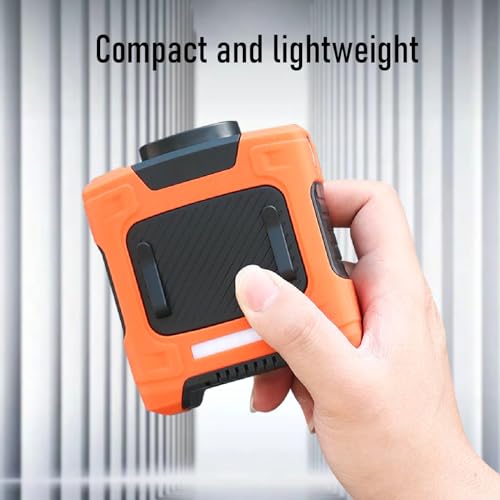 Ventilador de cadera recargable de 10.000 mAh con luz LED naranja 7
