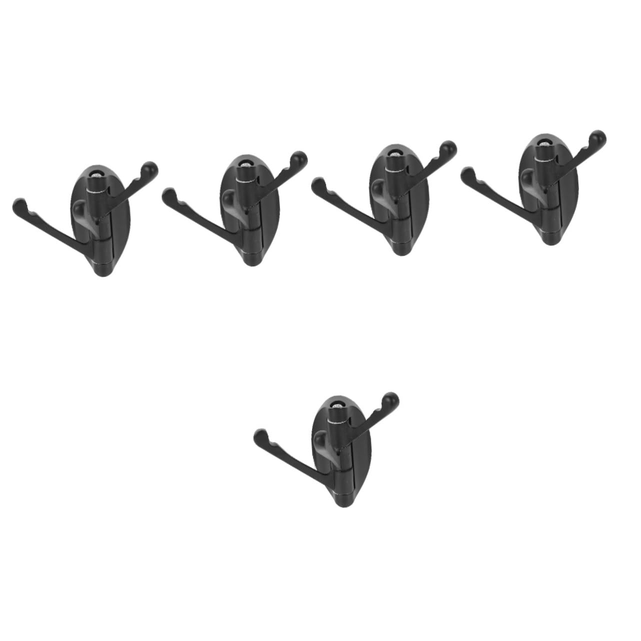 Angoily 5pezzi Gancio Appendiabiti Girevole Metallo Con Bracci Rotanti Supporto Murale Per Asciugamani e Abbigliamento Facile Installazione Per Bagno e Cucina Design Elegante e Funzionale
