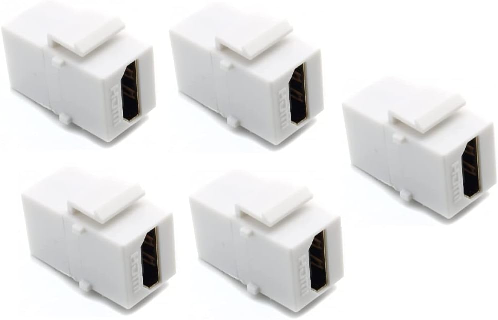RiteAV HDMI 2.0 Gray Keystone Adapter Coupler Female to Female (25 Pack)