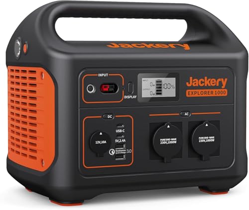 Jackery Station d'Énergie Portable Explorer 1000, Bloc-batterie...