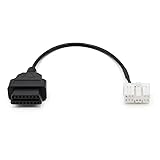 Goliton OBD 12ピンからOBD2 16ピン OBD2コネクターアダプター 2012-2015 Tesla Model X/Sに対応