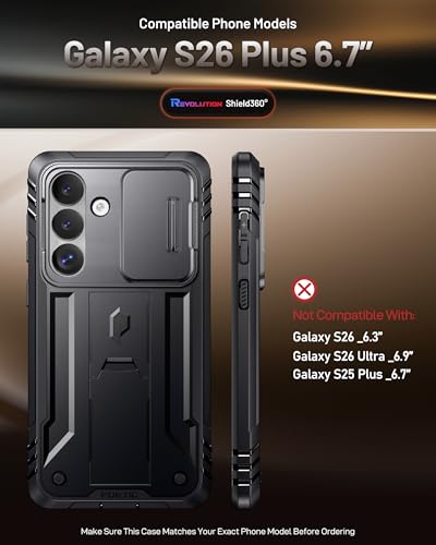 Coque Samsung S26 Plus antichoc double couche certifiée chute 6,1m avec cache caméra - 2